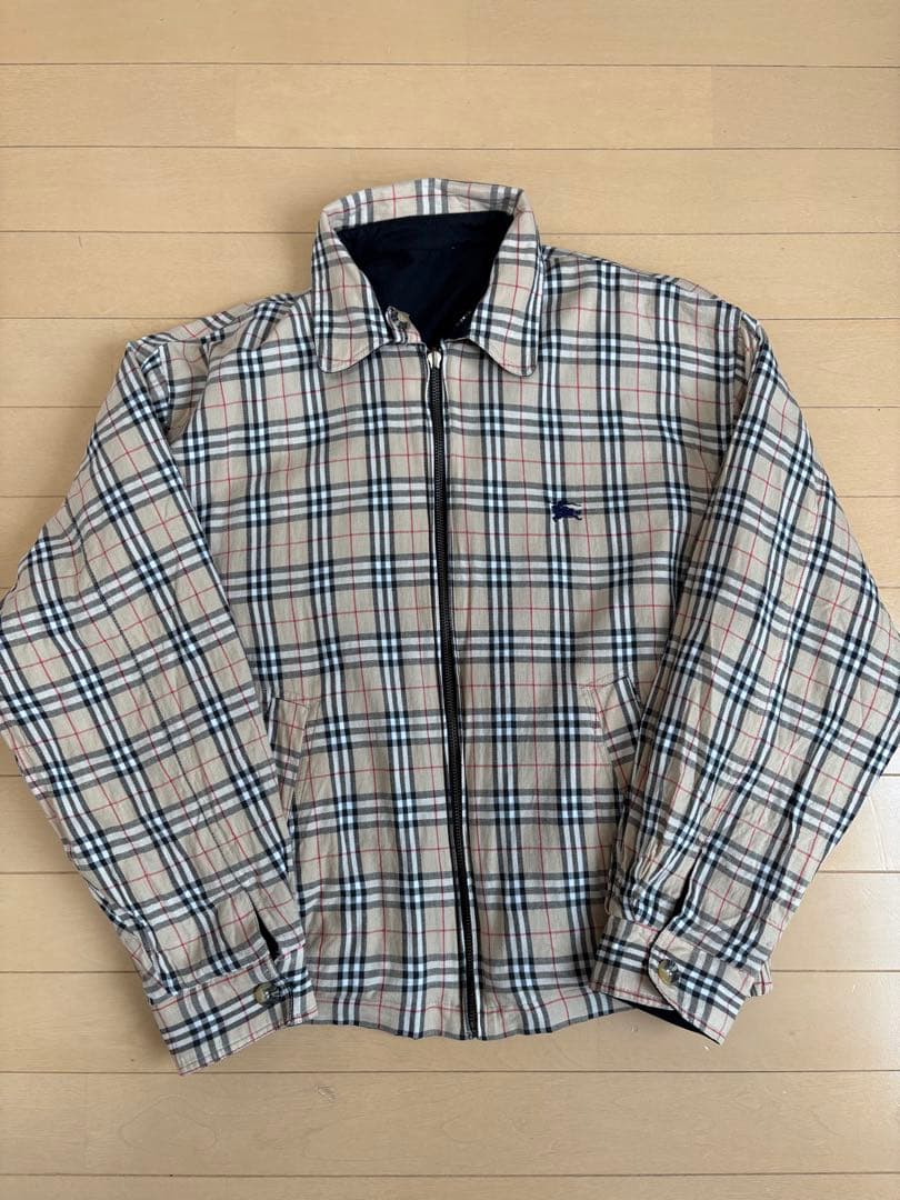 90s Burberrys リバーシブル スウィングトップブルゾン ノバチェック 90s Burberrys ノバチェック ドリズラージャケット スウィングトップ