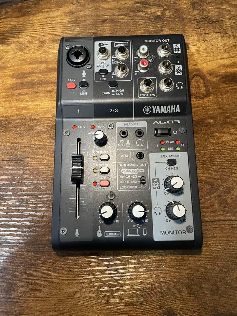 YAMAHA AG03MK2 B 3ch ライブストリーミングミキサー　ブラック