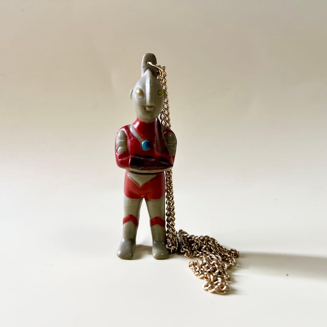 ウルトラマン　ペンダント　ソフビ　フィギュア　レトロ　当時物