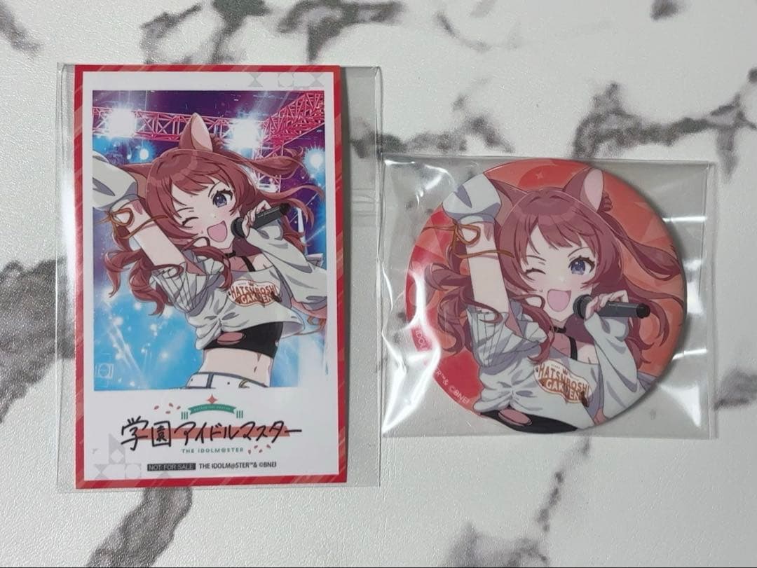 学園アイドルマスター 学マス まねきねこ 缶バッジ トレカ カード 花海