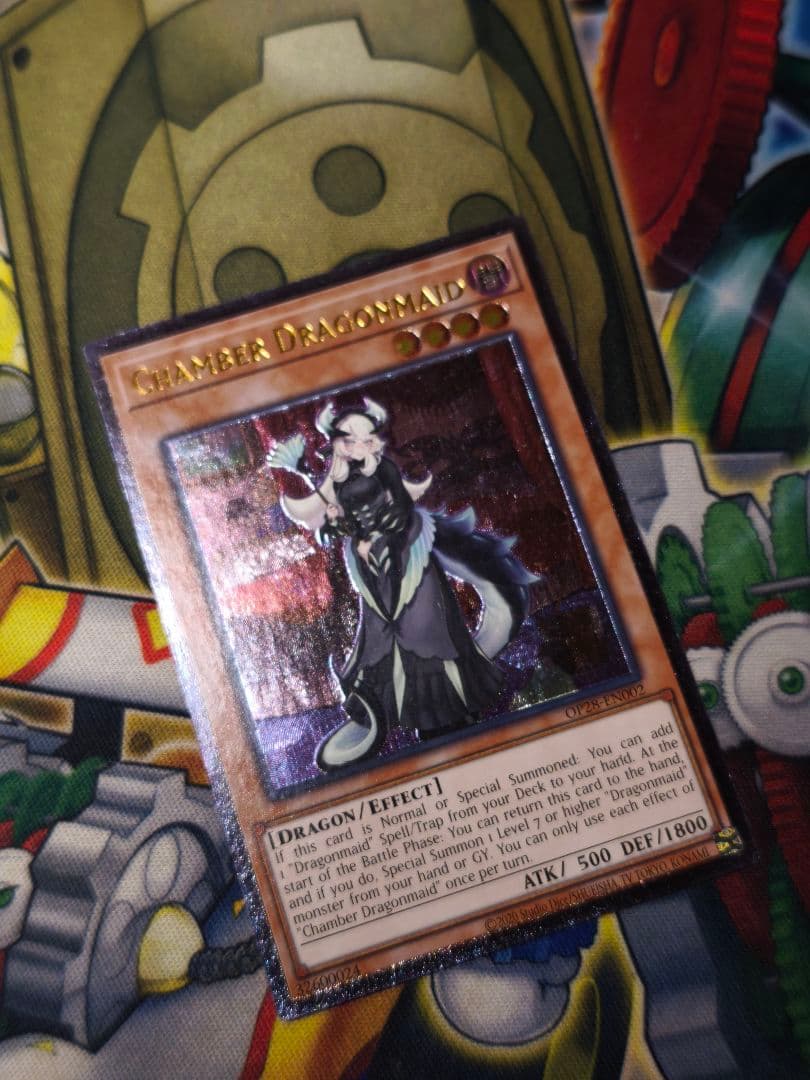 遊戯王【北米 英語版】ドラゴンメイドチェイム レリーフ OTS28 OP28