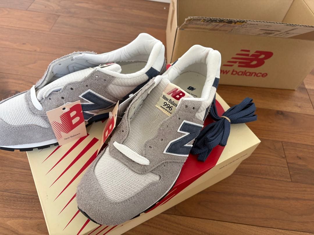 New Balance U996TE 27.5cm グレー/ネイビー