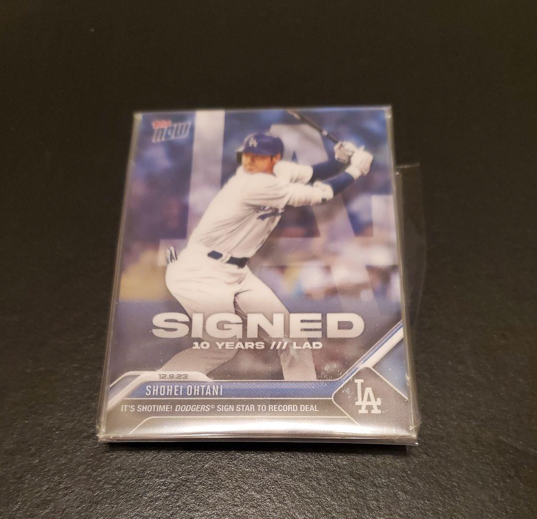 【1st card】大谷翔平 ドジャース入団限定記念カード ロサンゼルストップス 大谷翔平 LA ロサンゼルス・ドジャース 入団会見 記念 トレーディング