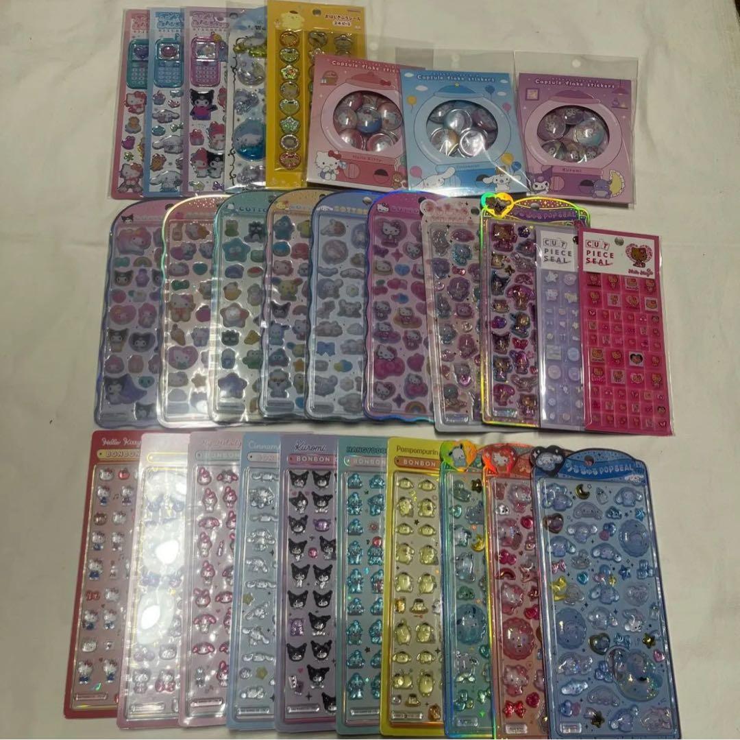 ボンボンドロップシール うるちゅるポップシール サンリオ キティ クロミ