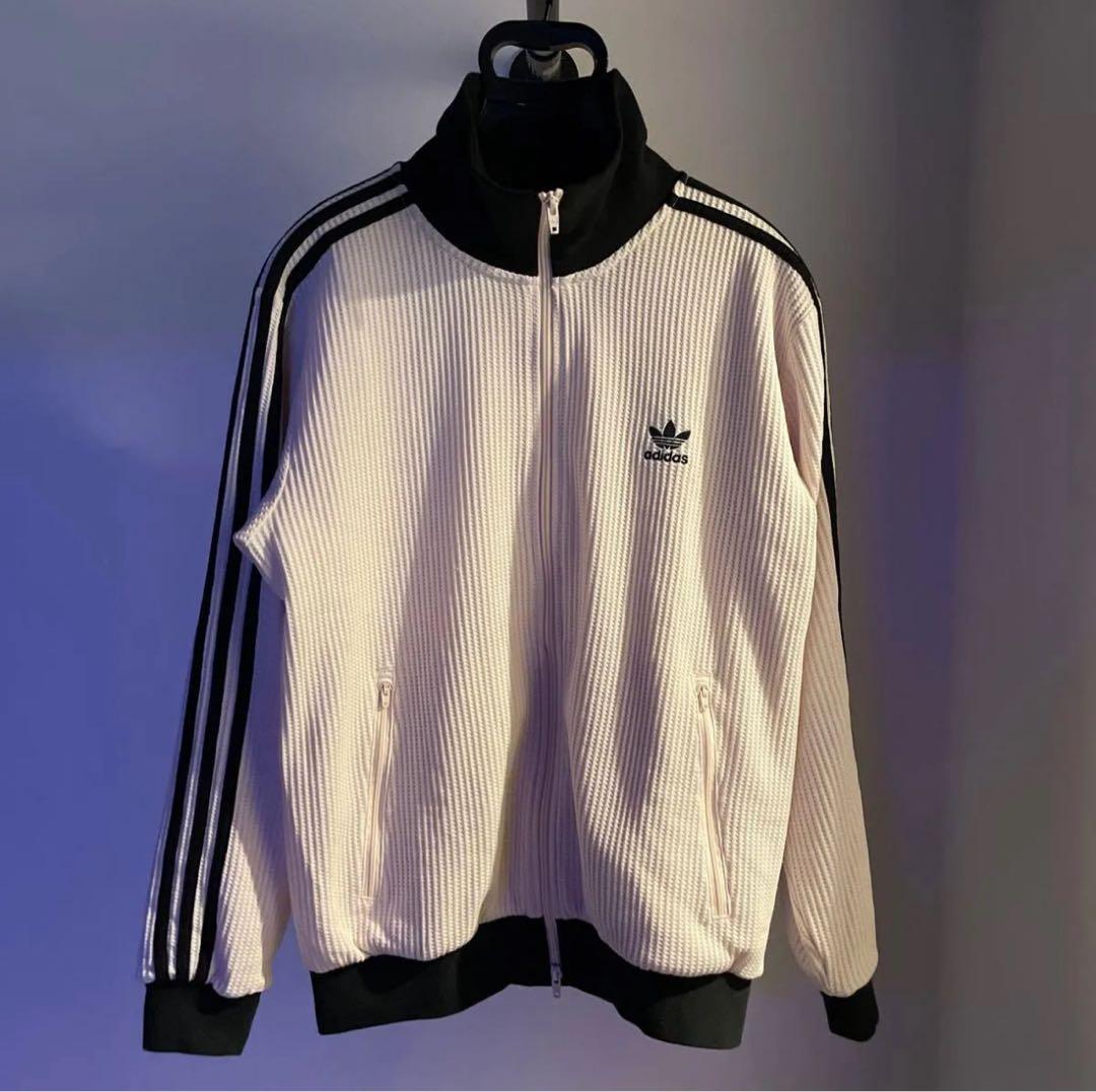 adidas アディダス ホワイト ワッフル トラックジャケット