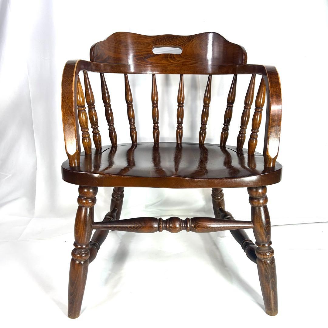 かしわ家具　ダイニングチェア　アンティーク　木製　ヴィンテージ