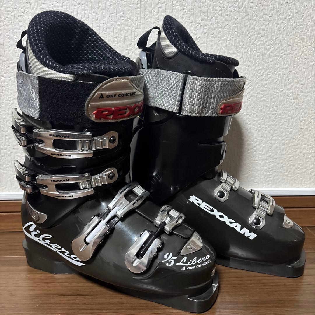 REXXAM 男女兼用スキーブーツ25.5㎝ REXXAM (レグザム) スキーブーツ メンズ 25/25.5 ネイビー 22-23年