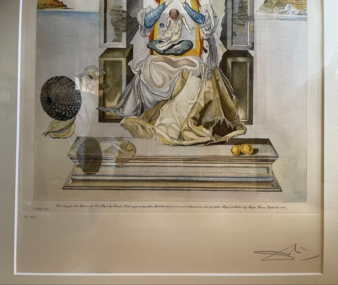 サルバドール・ダリ 「ポート・リガットの聖母」リトグラフ AP 65/75