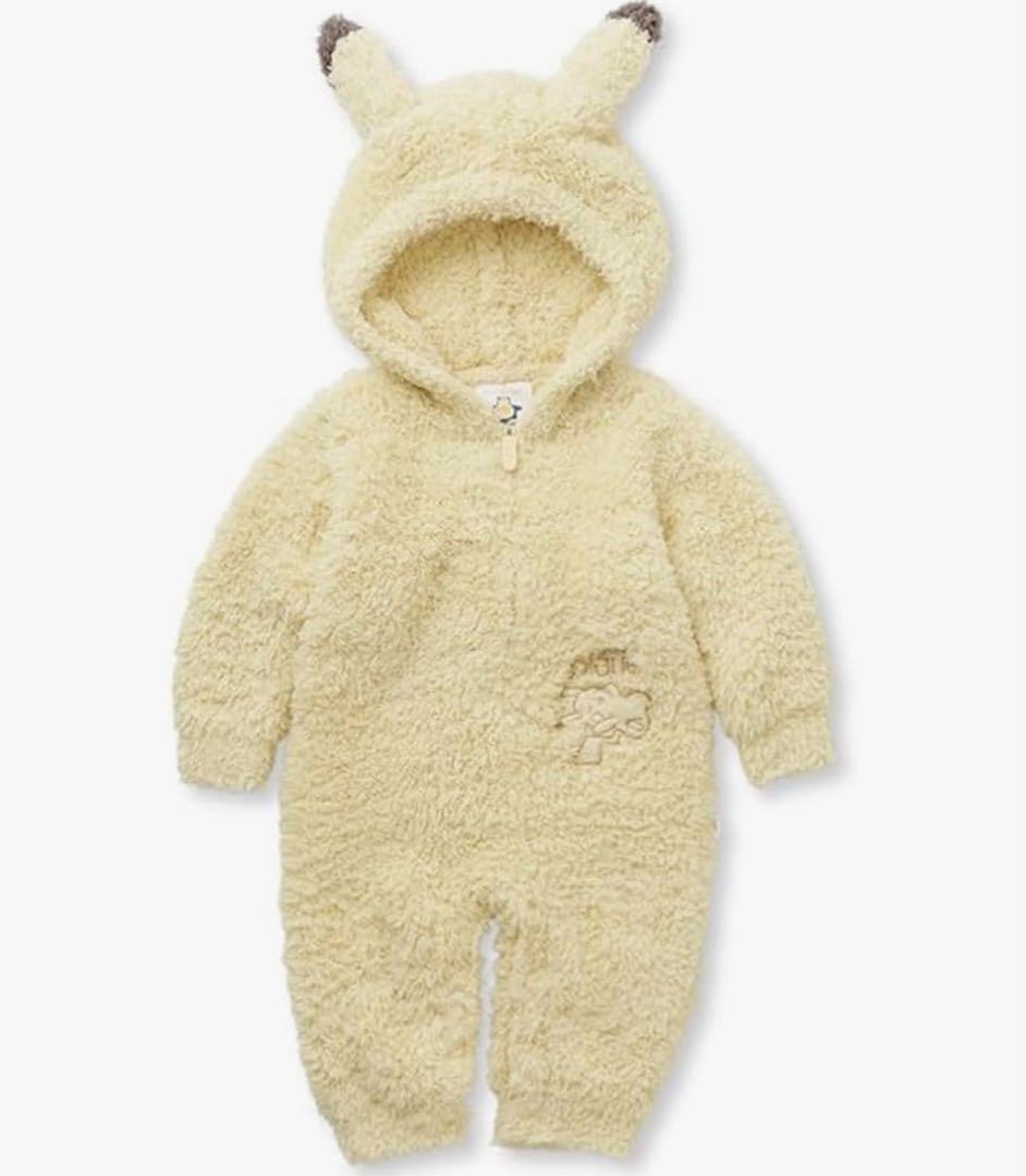 新品　ジェラートピケ　ポケモン　ピカチュウ　ロンパース　パジャマ　なりきり