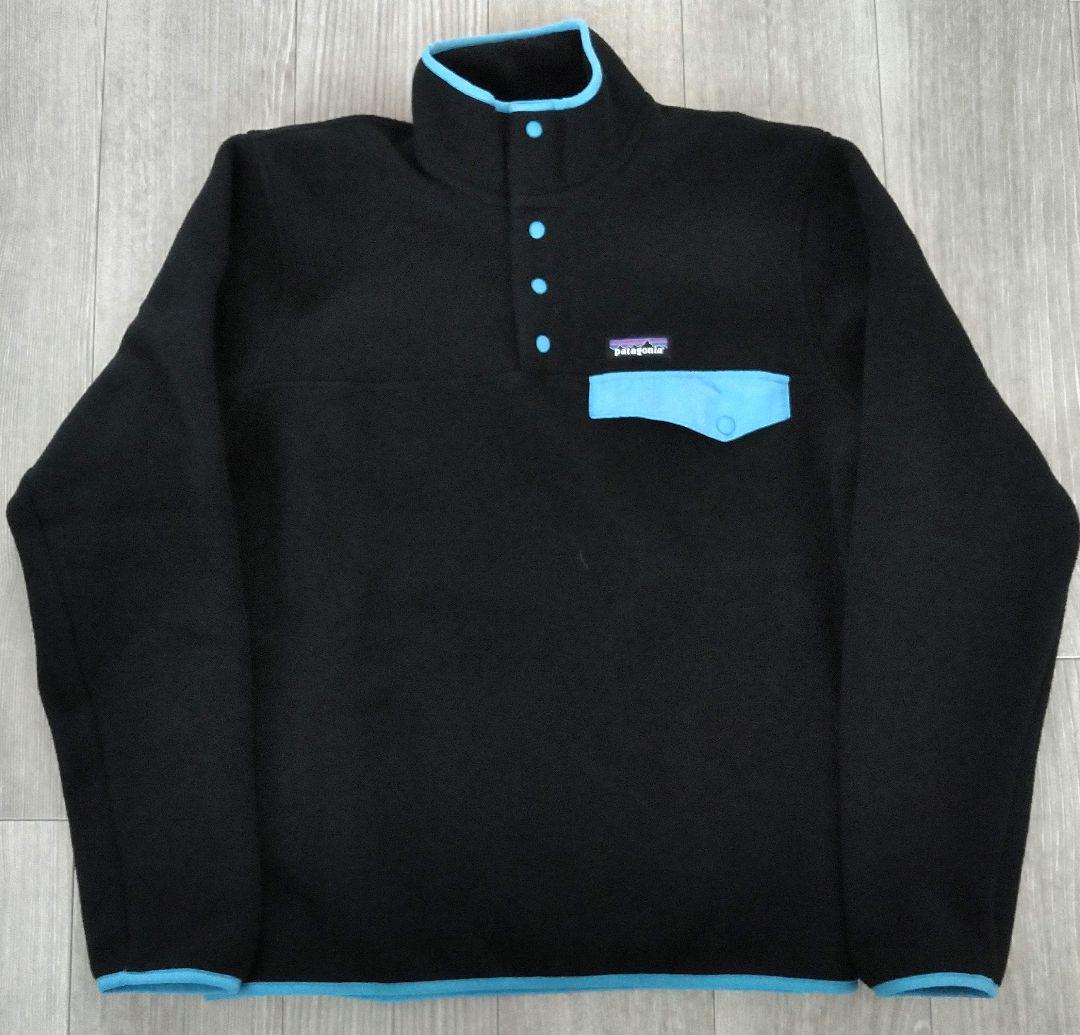 x*x様 人気カラー！ パタゴニア スナップT ブラック×水色 シンチラ