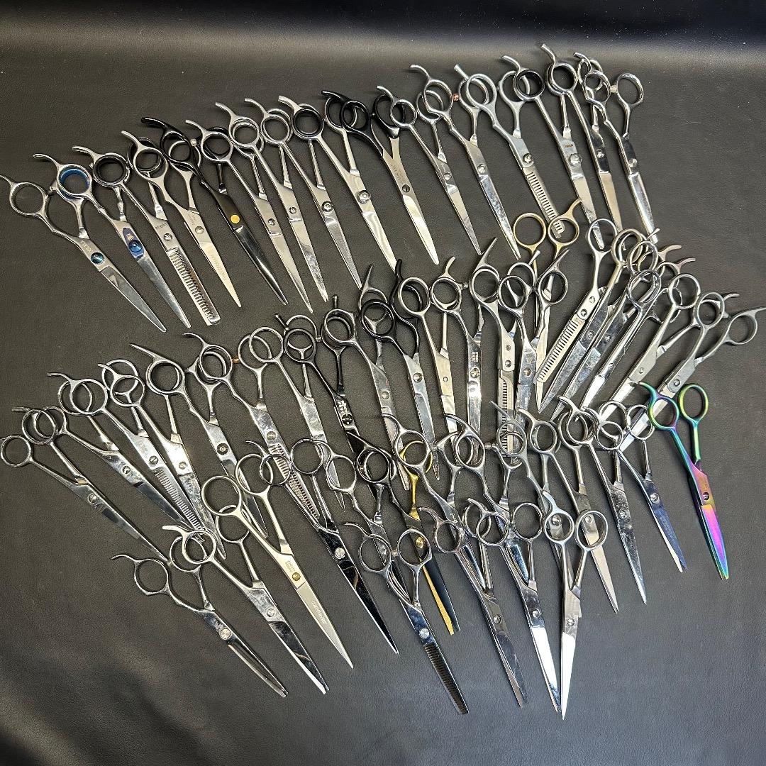 ♡Bb右1017 理美容道具 ハサミ スキバサミ シザー など 54点まとめ