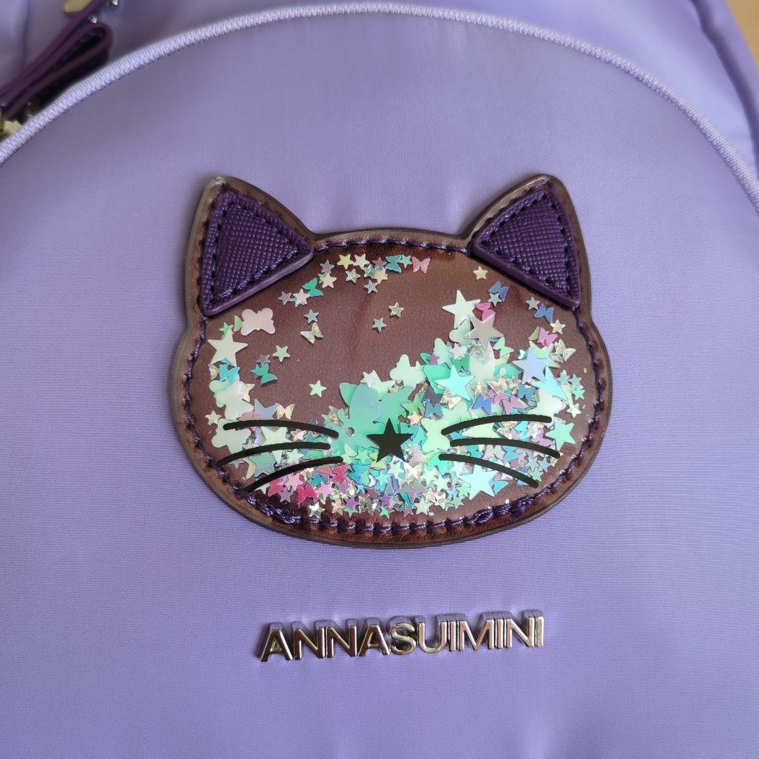 ANNA SUI MINI 猫の顔 ボディバッグ パープル - メルカリ