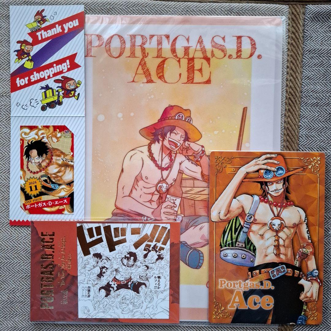 ワンピース エース ポストカード ミニブロマイド - メルカリ