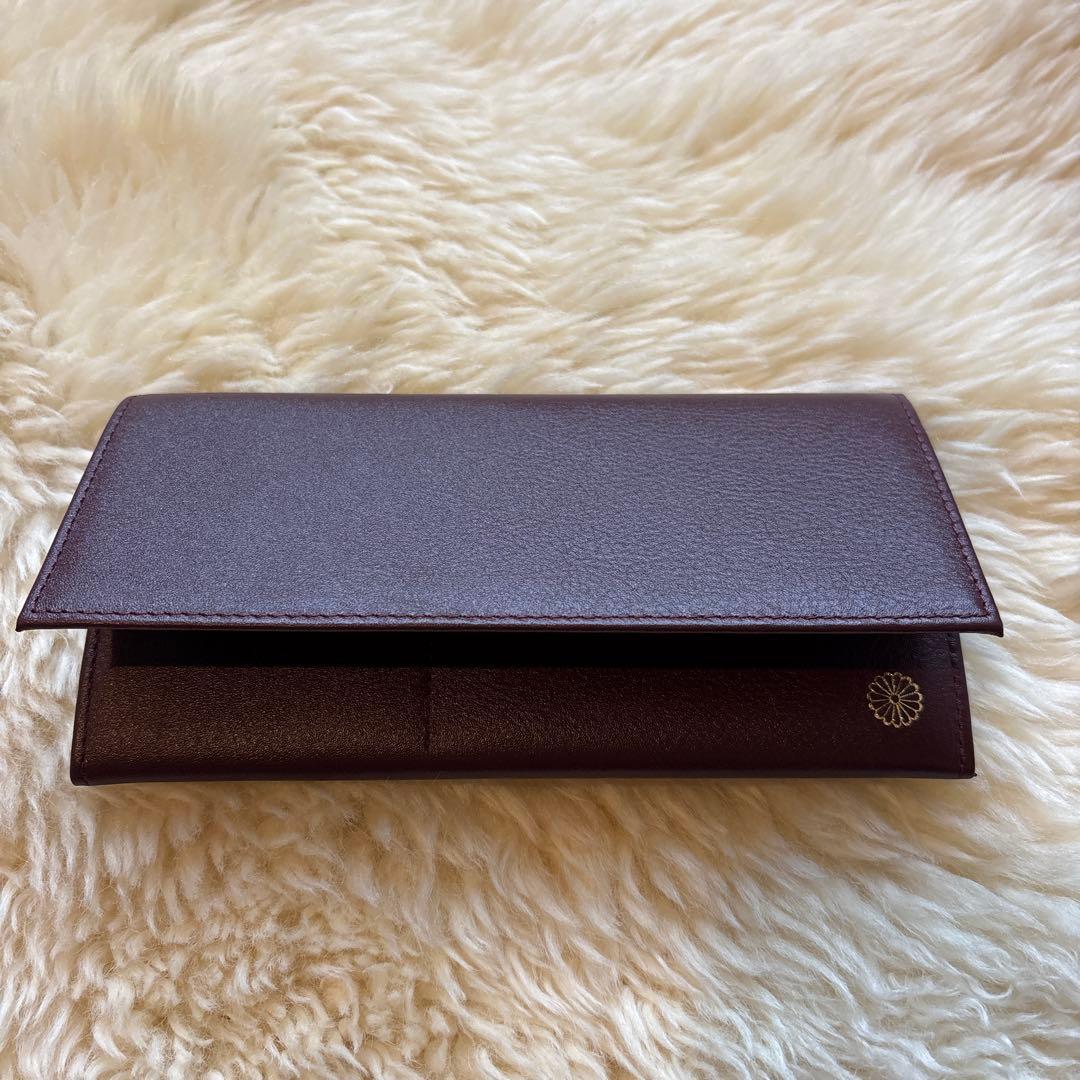 入手困難【高級皇居長財布】 新品未使用品！箱付き ワインレッド