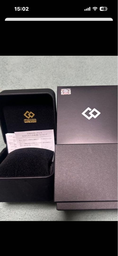 コラントッテ　THEO ネックレス　LUSSO 48センチ　ブラック　箱のみ コラントッテ THEO ネックレス LUSSO（セオ ネックレス ルッソ