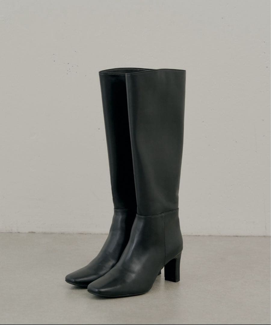 Chico ヒールレザーロングブーツ Lサイズ