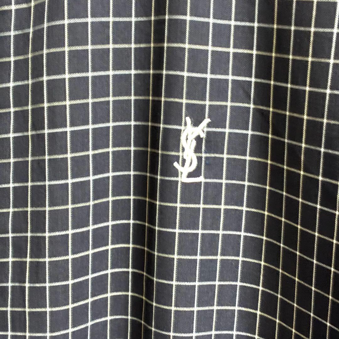 美品☆YSLイブサンローラン刺繍ロゴドリズラージャケットスウィング