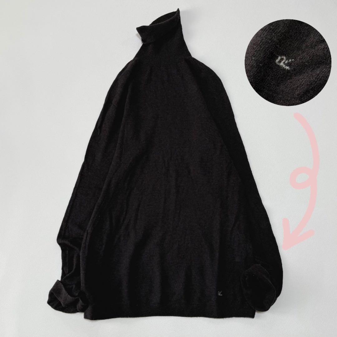 45R スーピマOG超ガーゼのタートルネックＴシャツ R刺繍