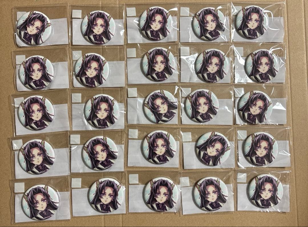 鬼滅の刃　繋ぐ　WEBSHOP くじ F賞 缶バッジ　B カナエ　25個