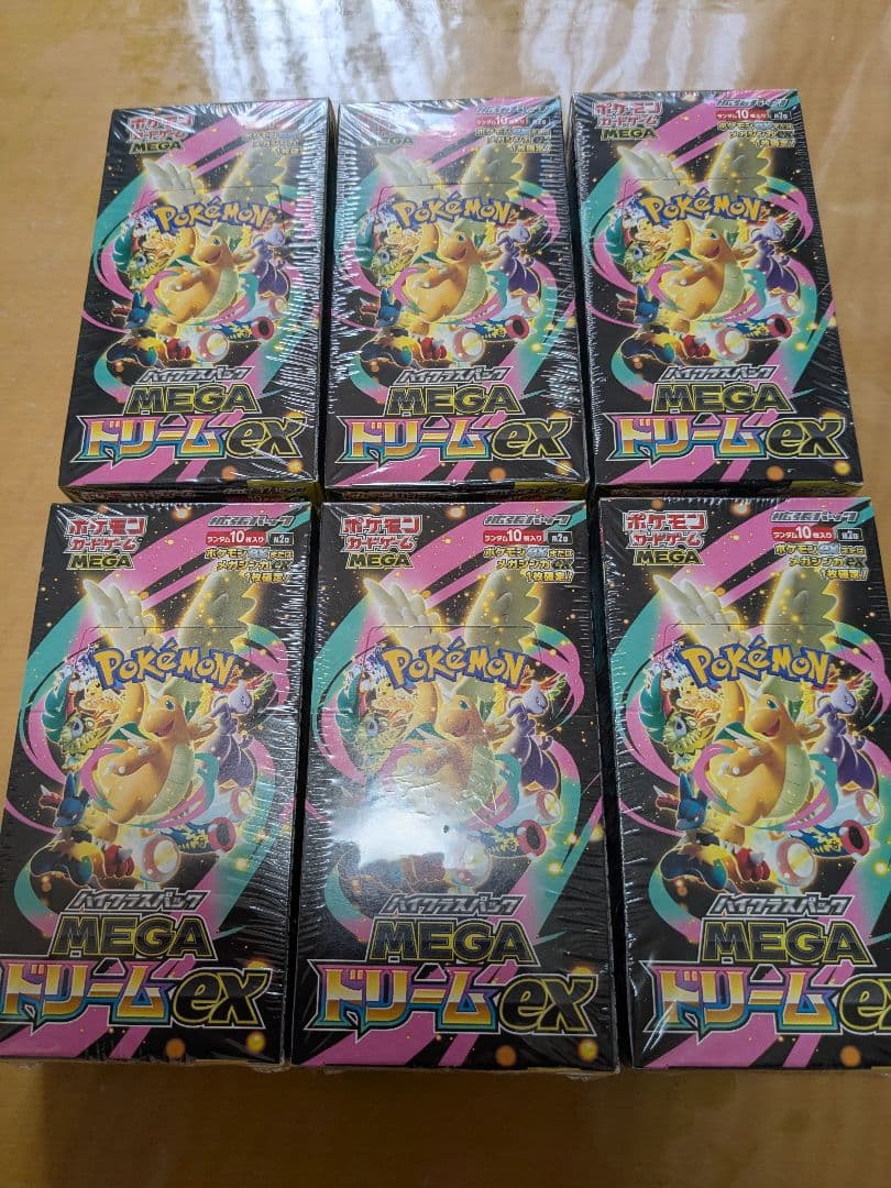 ポケモンカードBOX MEGAドリームex 6BOXシュリンク付 - メルカリ