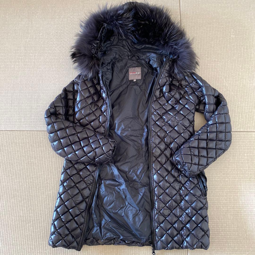 ガイヤくんDUVETICA acca黒 42リアルファーキルティング