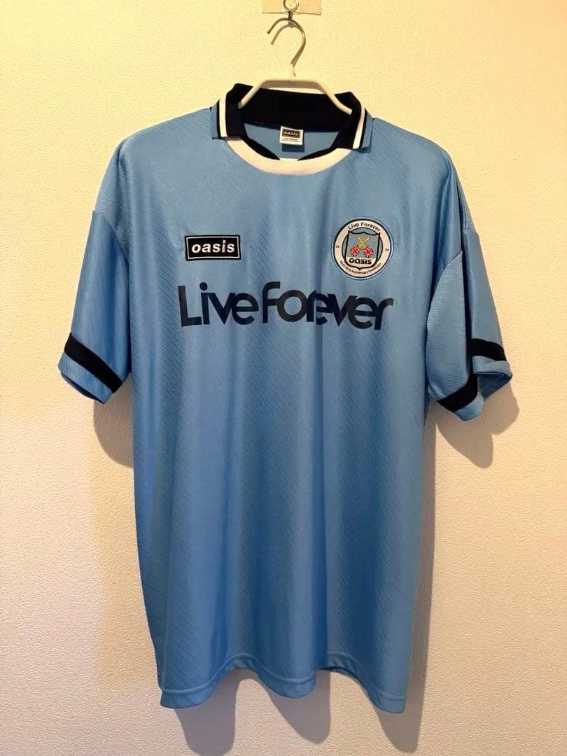 オアシス oasis 30th live forever フットボールシャツ L
