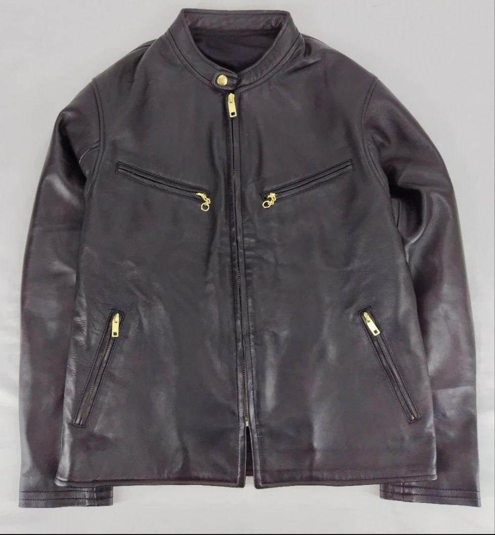 HEAVY SHEEP RIDERS JACKET(BLK)サイズ L UNCROWDアンクラウドHEAVYSHEEPRIDERSJACKETレザーライダース