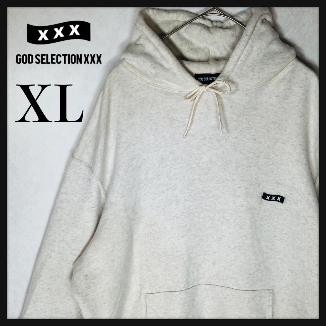 【人気XLサイズ】ゴッドセレクション ロゴワッペン スモールボックスロゴパーカー