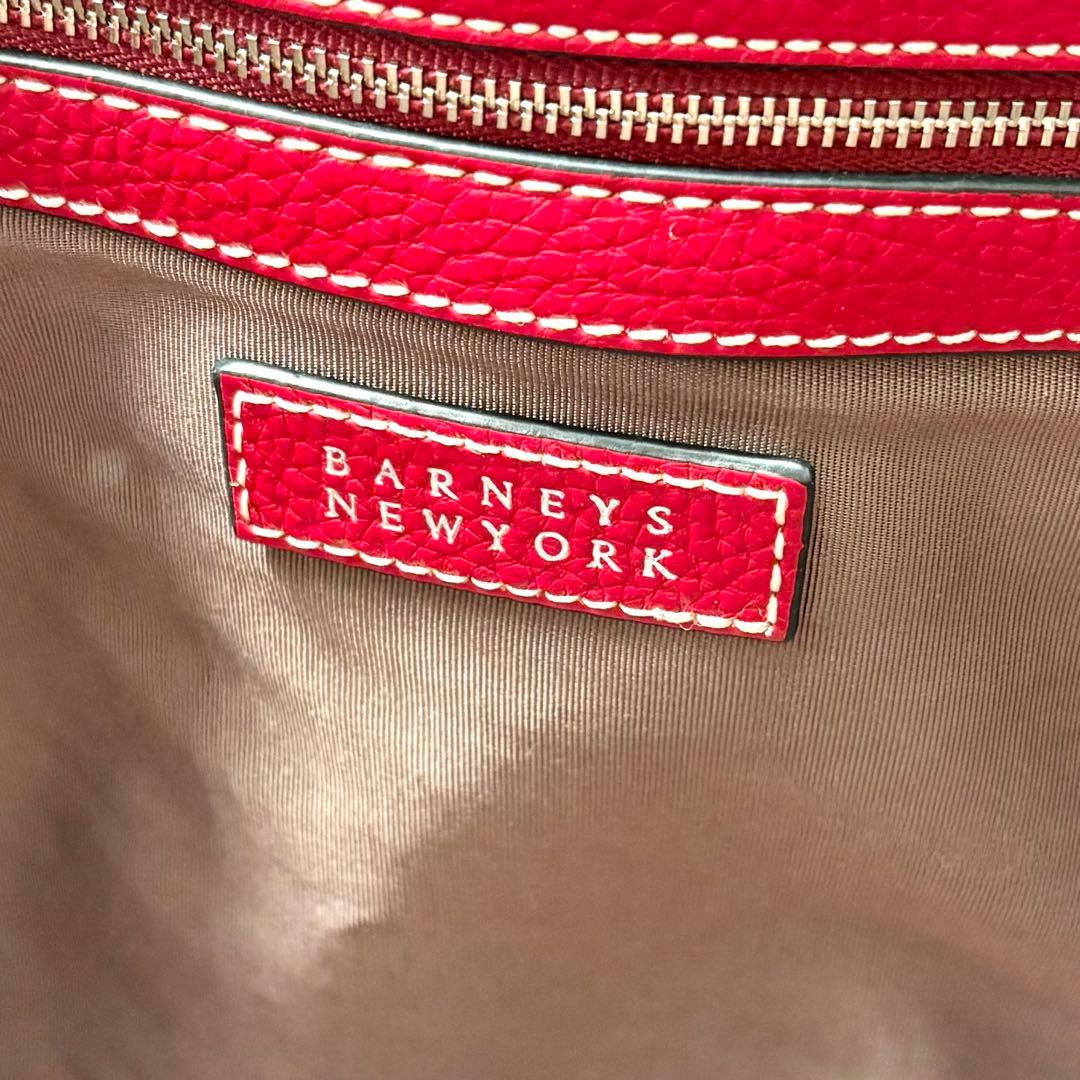 美品】バーニーズニューヨーク トートバッグ レザー A4可 肩掛け