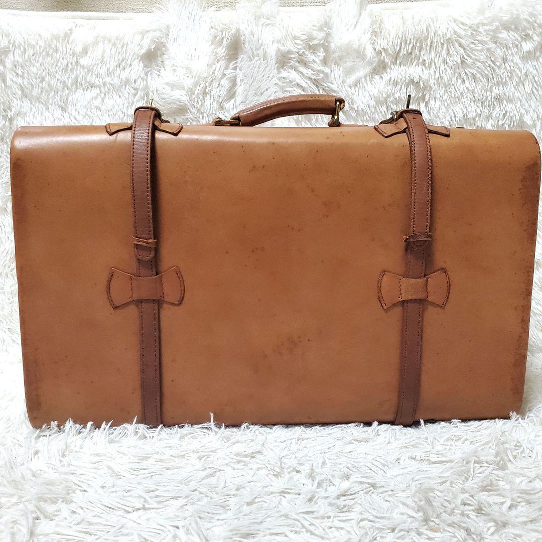 希少 初代 コイズミトランク 午後の紅茶 オールレザー 旅行 スーツ