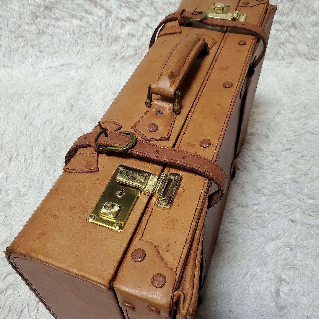 希少 初代 コイズミトランク 午後の紅茶 オールレザー 旅行 スーツ