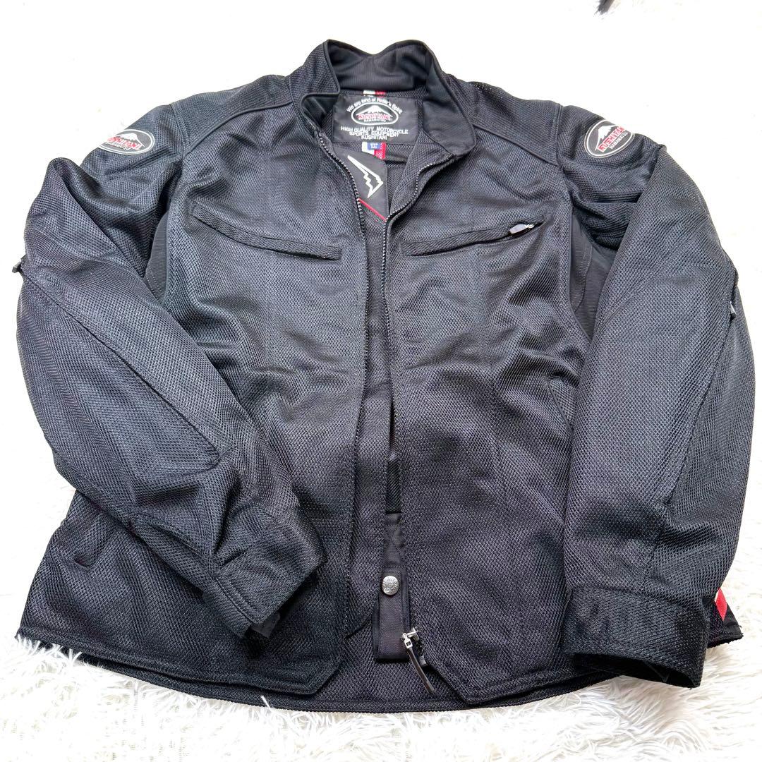 ✨美品✨クシタニ メッシュライダースジャケット LL 黒 プロテクター付