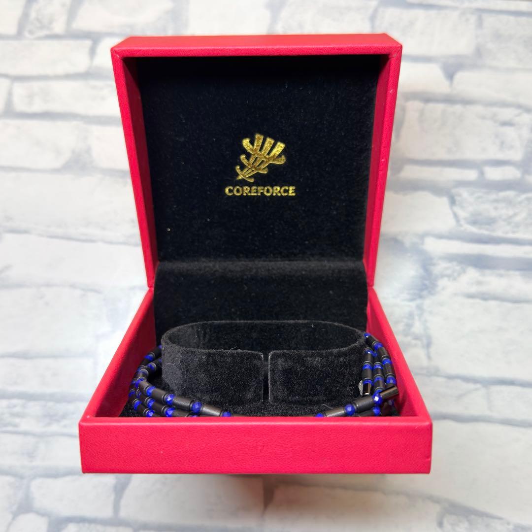 極美品】コアフォースループ ラピスラズリ CFL70 ブレスレット ブルー