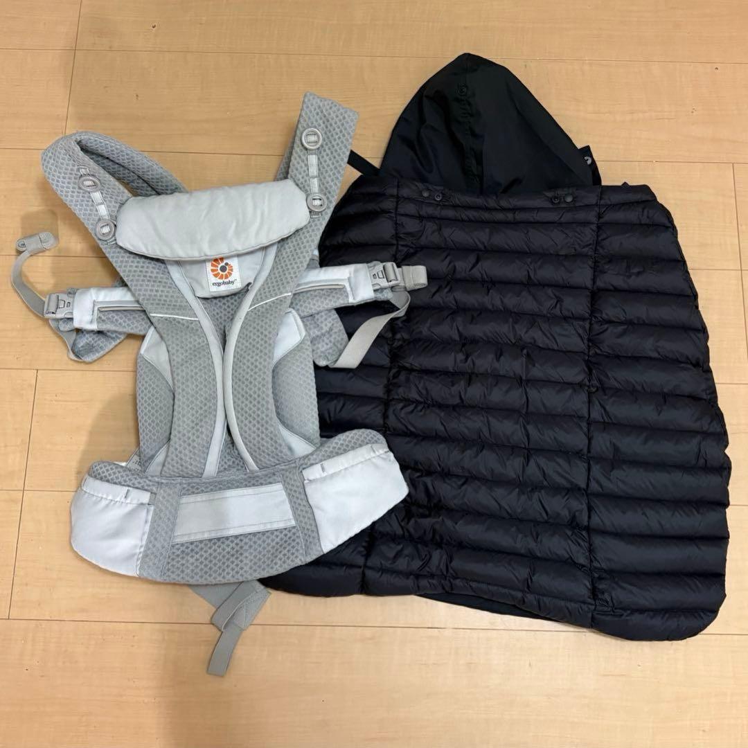 エルゴ　抱っこ紐　オムニブリーズ　防寒　ダウン　新生児
