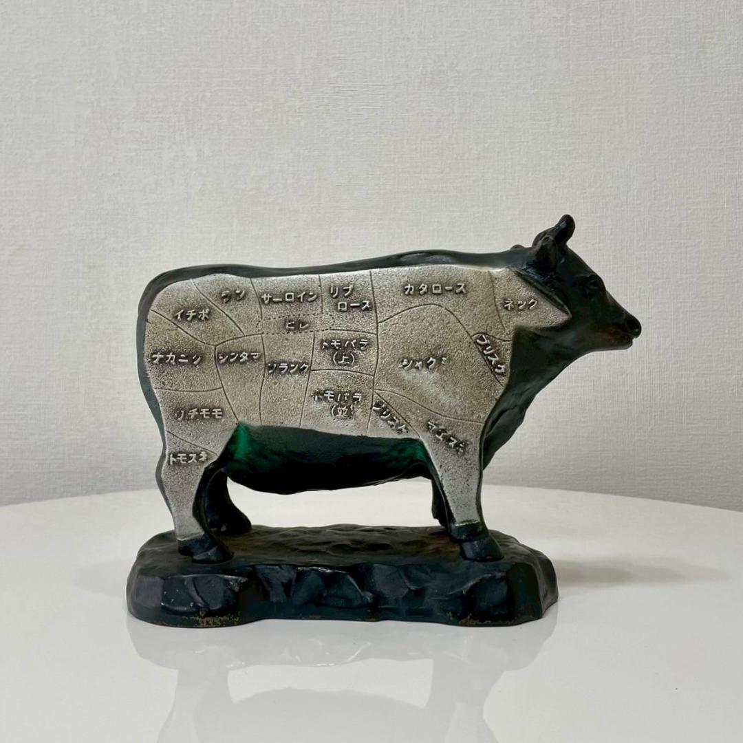 SHAMATAILOR-ヴィンテージ 牛 部位 鉄製 オブジェ アイアン 置物