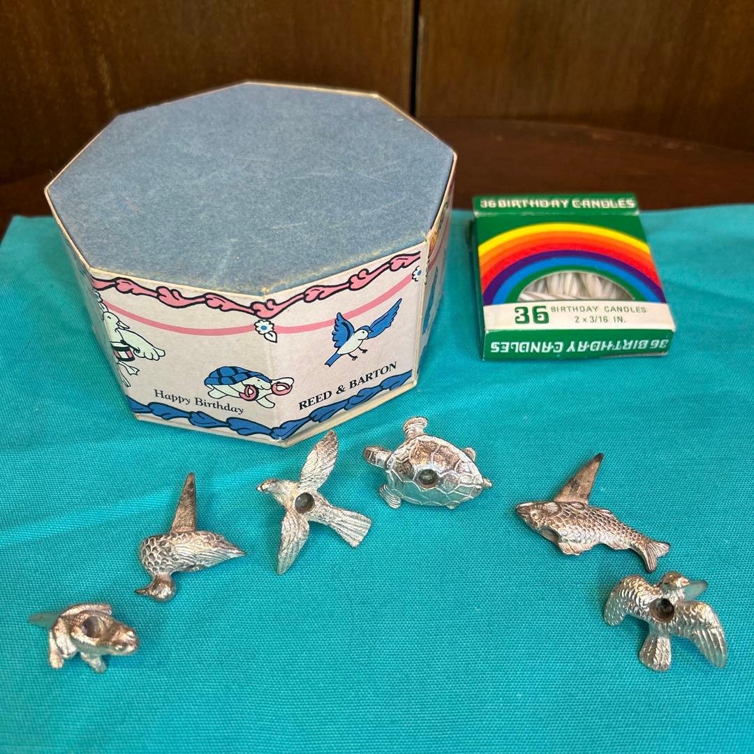 稀少 ビンテージReed&Bartonリード＆バートン ケーキキャンドルホルダー