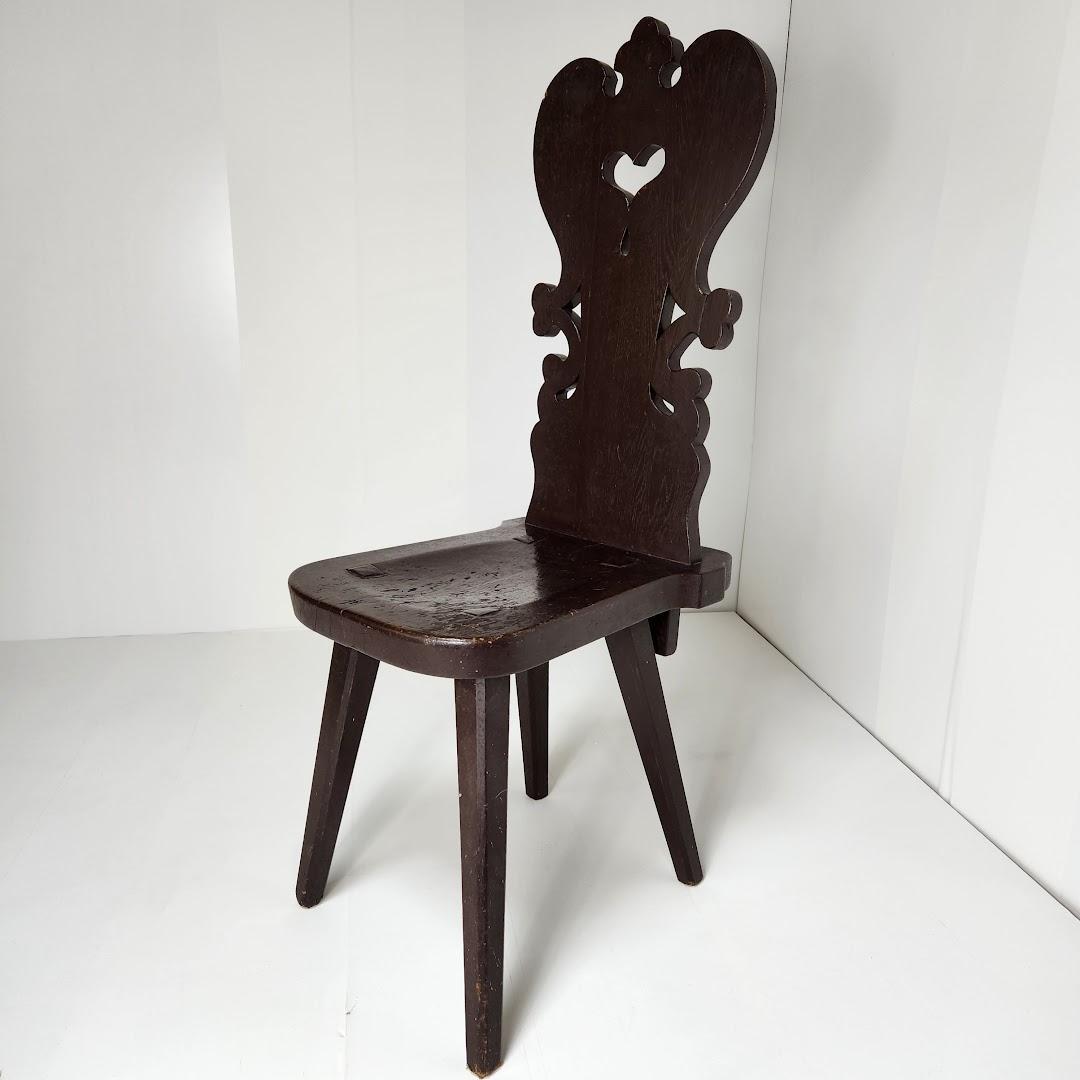 アンティーク 北欧レトロ 装飾 木製椅子 チャーチチェア ダイニングチェア