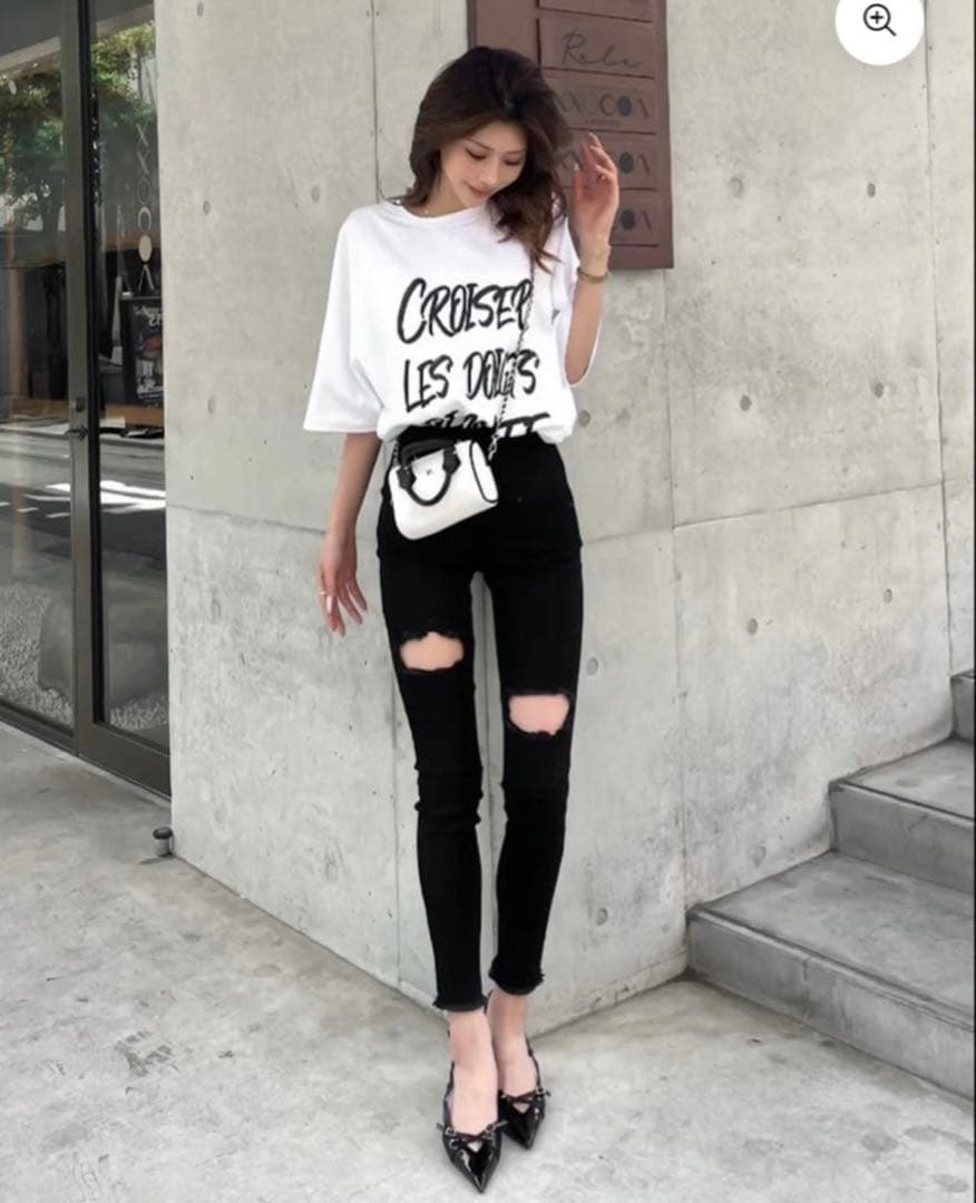 ダメージスキニーデニム　　ディアンテ