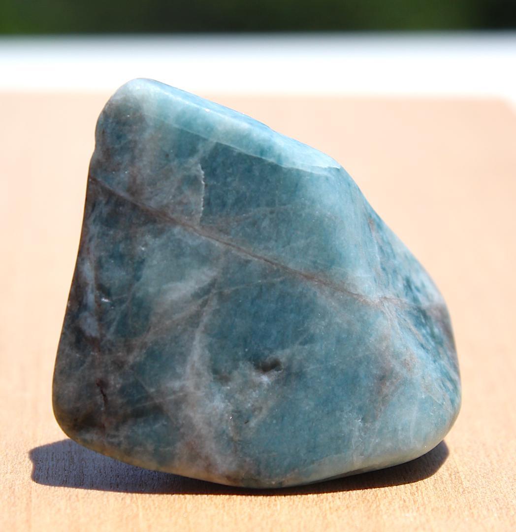 とぅーやん［深海ブルー］糸魚川翡翠 入りコン沢 青翡翠 原石 17.8g