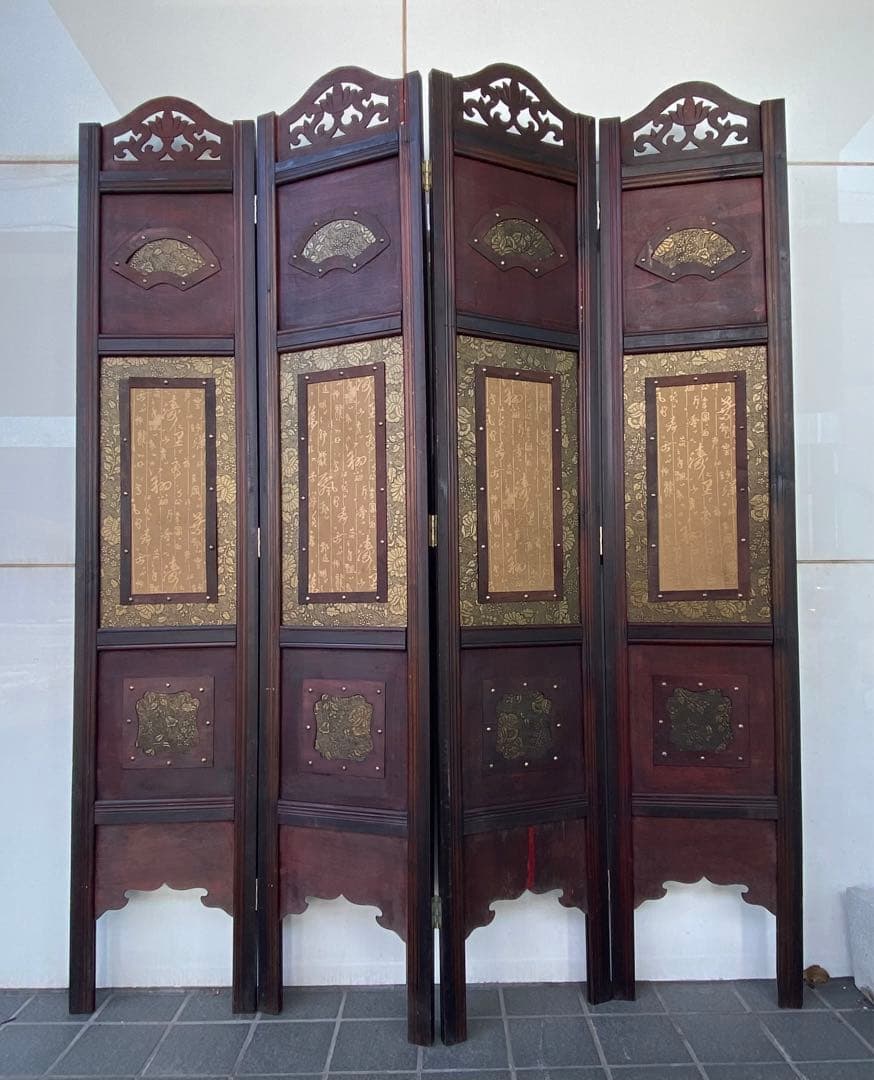唐物 中国风の骨董品木屏風　年代不詳、骨董品　入手困難　割引相談可2 東京都荒川区 骨董品の買取｜堆朱｜昭和期の中国物産展に行かれた方