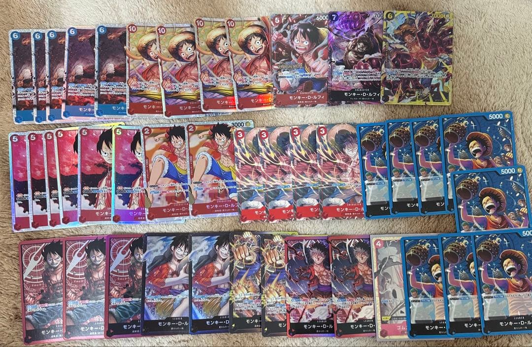 大特価！ワンピースカード　ルフィ　リーダー　パラレル　プロモ　まとめ売り42枚