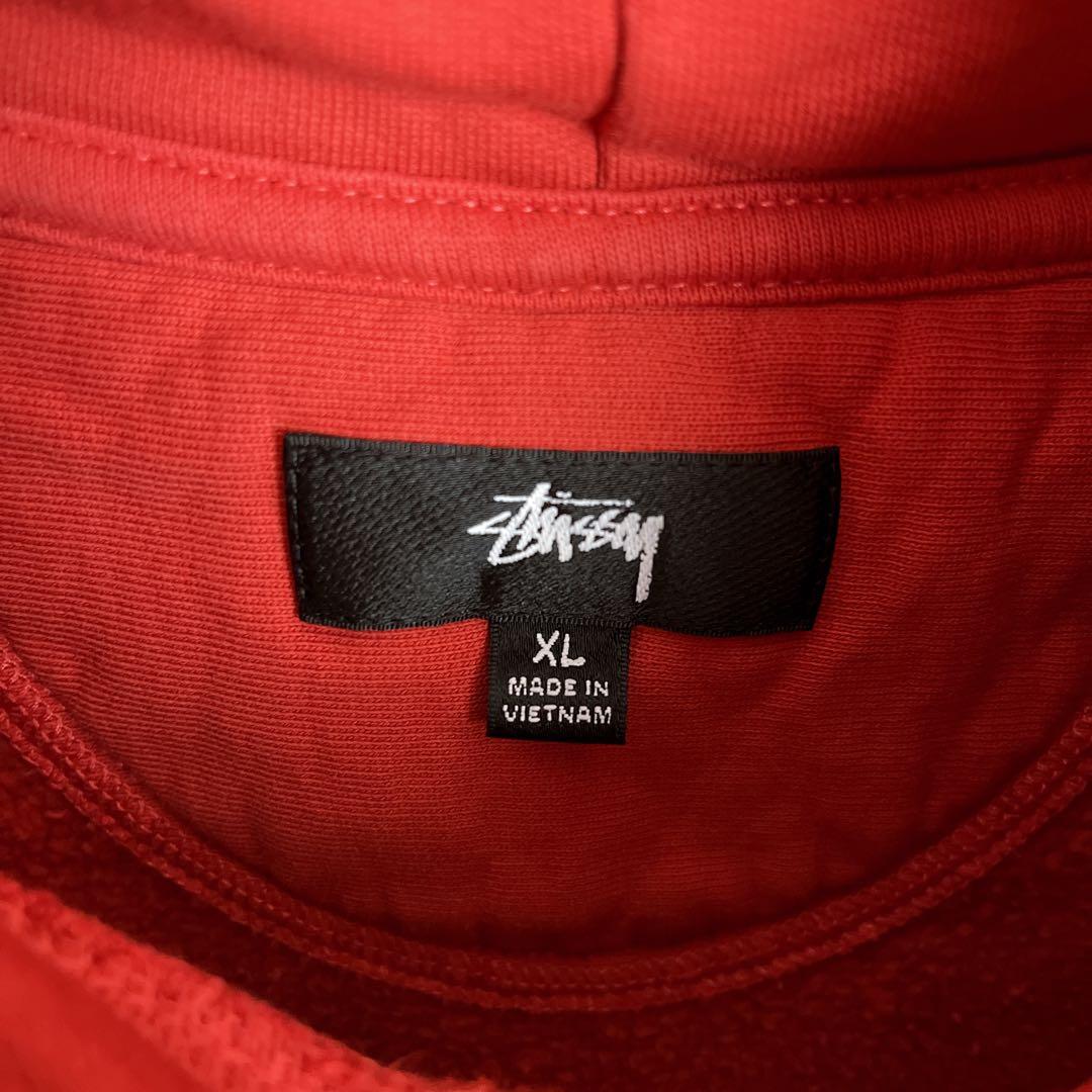 STUSSY◎クラウンロゴ刺繍 XL ビッグサイズ パーカー D332 - メルカリ