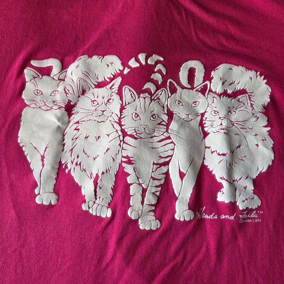 80s 90s LINDA LORI Tシャツ ヴィンテージ あいみょん 猫 - メルカリ