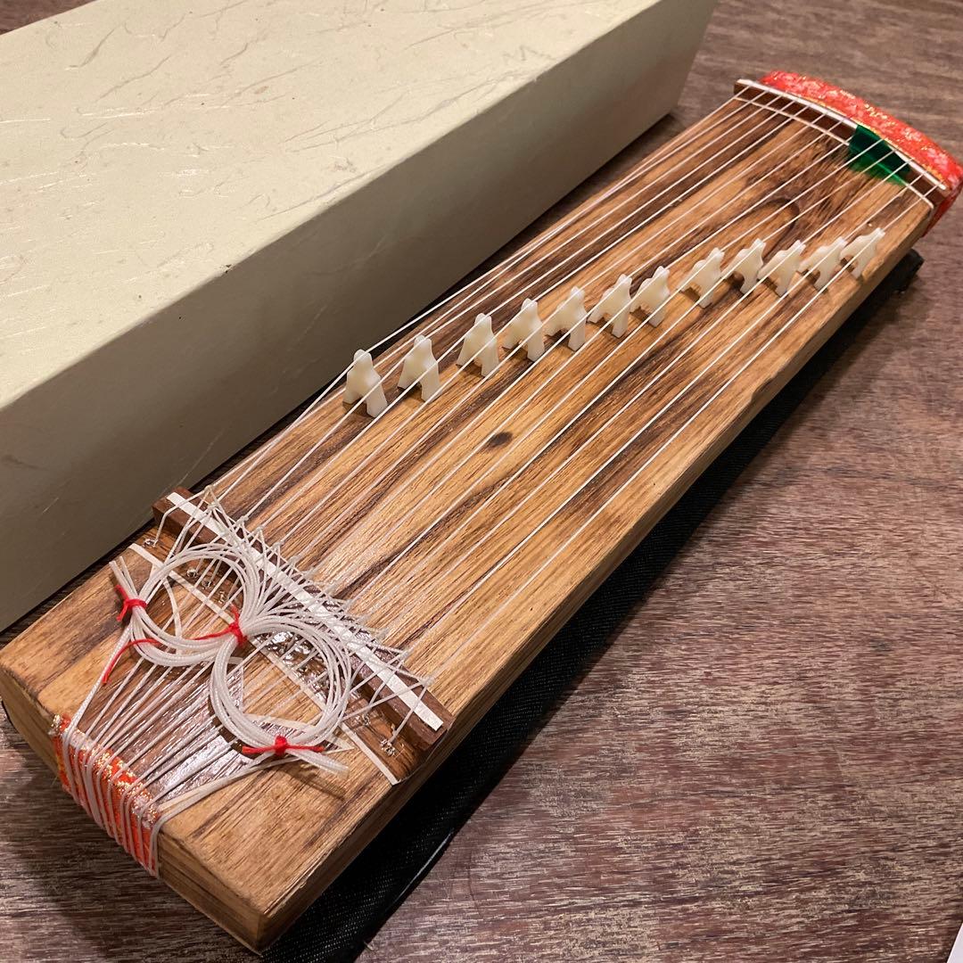 e*o様 極美品！ミニ琴 45.5cm 桐乃小桜 和楽器 13弦 箏 短琴 ミニ