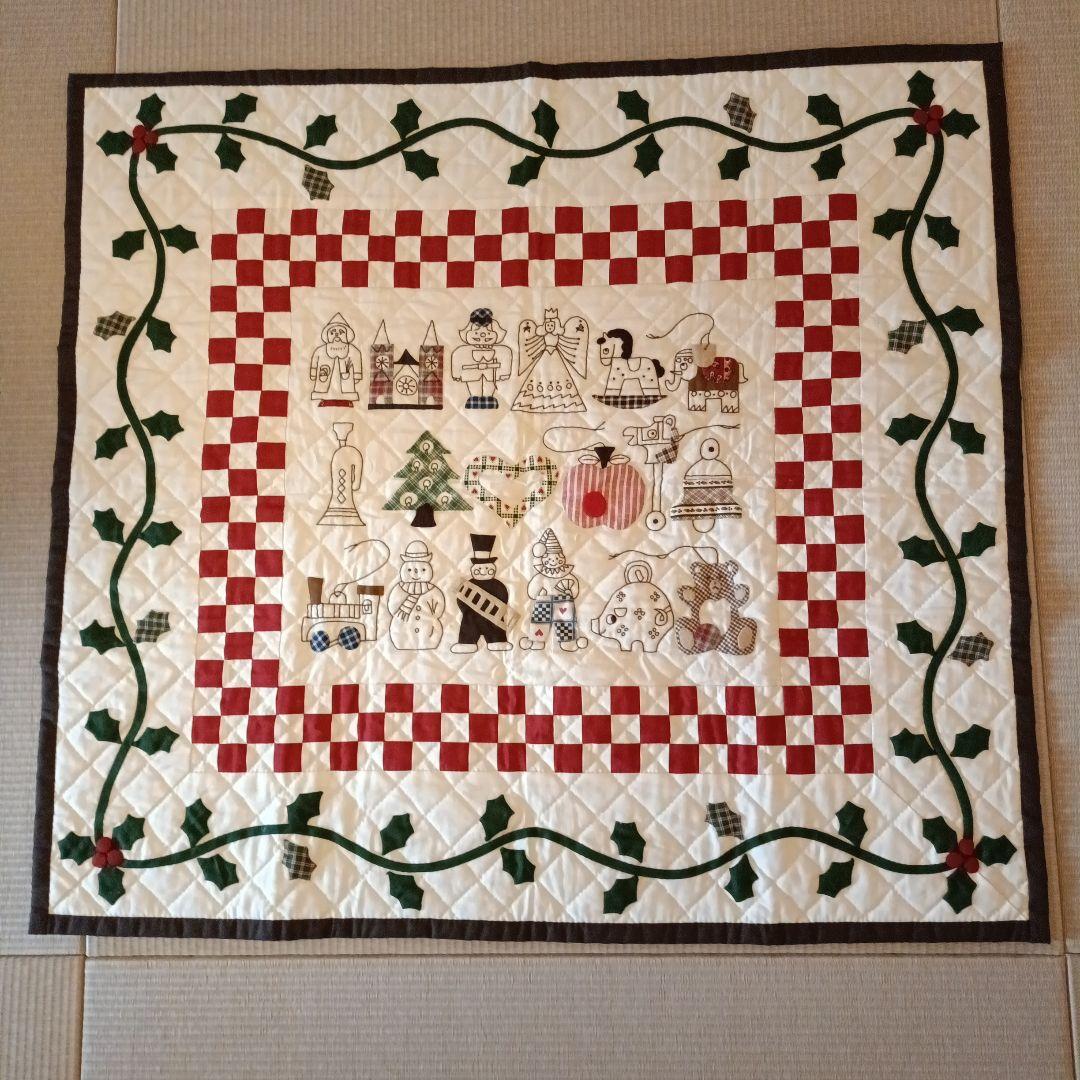 クリスマスタペストリー　パッチワーク