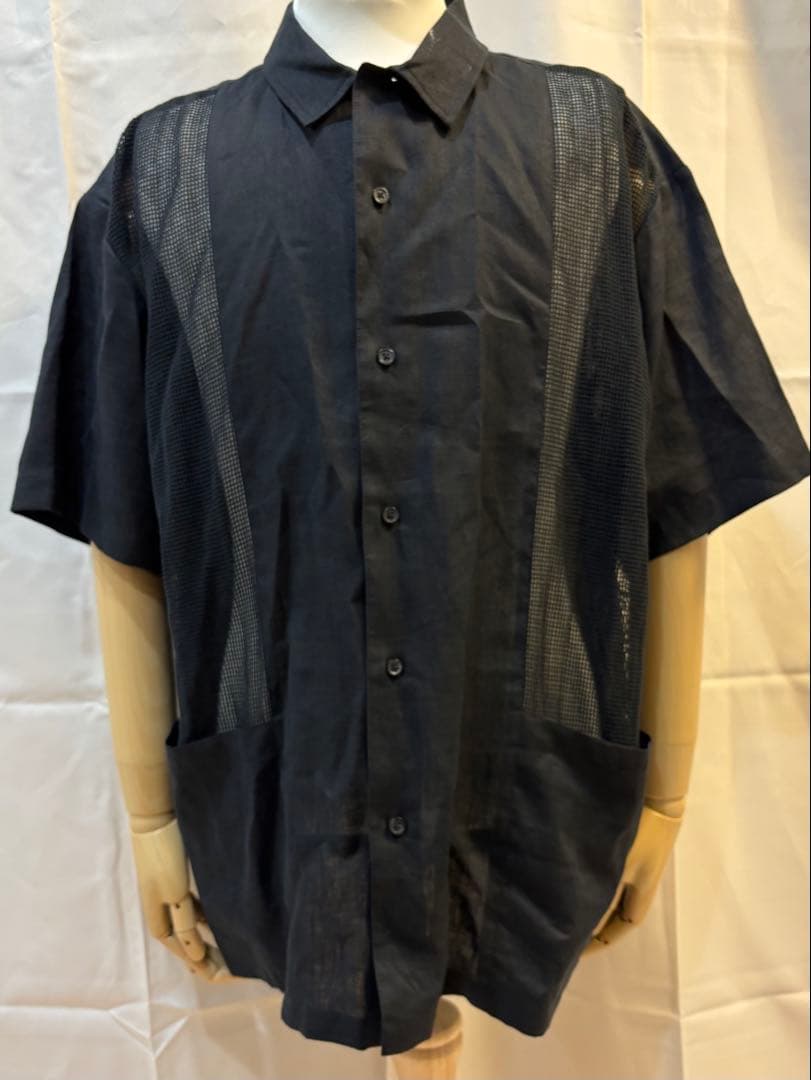 たけちよ　Supreme　Mesh Panel Linen　半袖シャツ