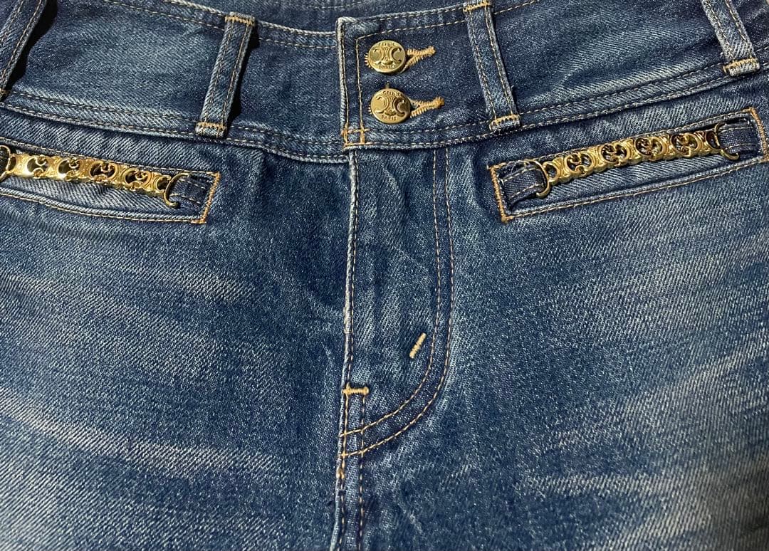 【未使用】CELINE(セリーヌ)ブーツカットデニム・ サイズ24