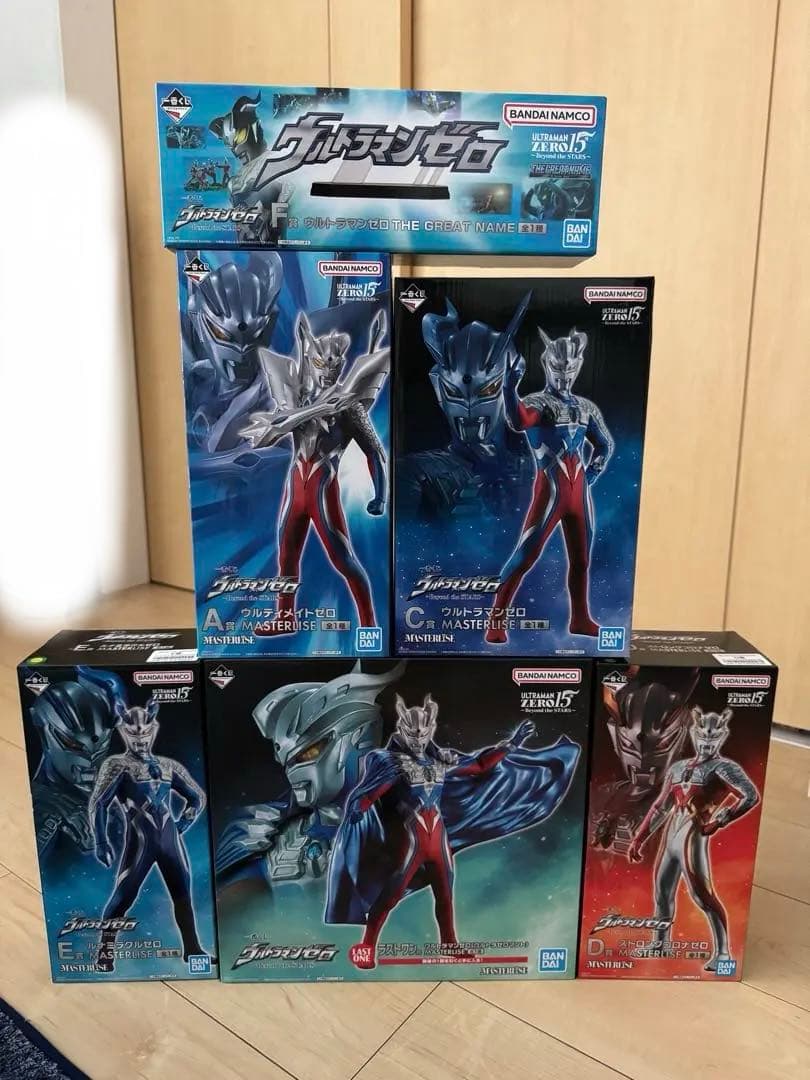 ウルトラマンゼロ1番くじフィギュア A.C.D.E.Fラストワン6体セット
