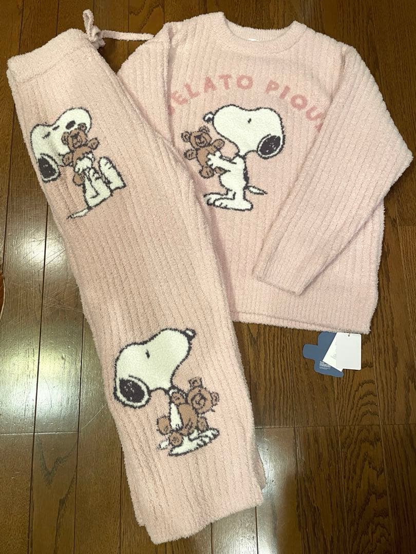 ジェラートピケ　スヌーピー パジャマセット 新品