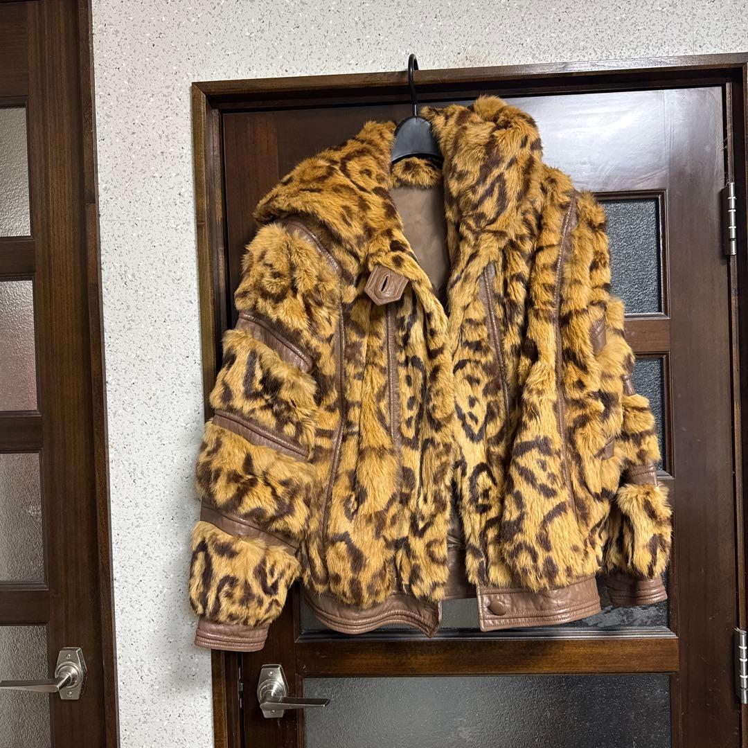 毛皮　フード付き　上着